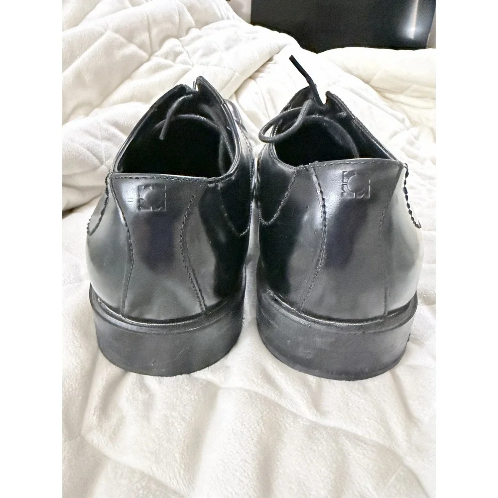Kenneth Cole Reaction Ortholite Oxford Square Toe Dress Shoe Serve Ice Stat 9.5‎